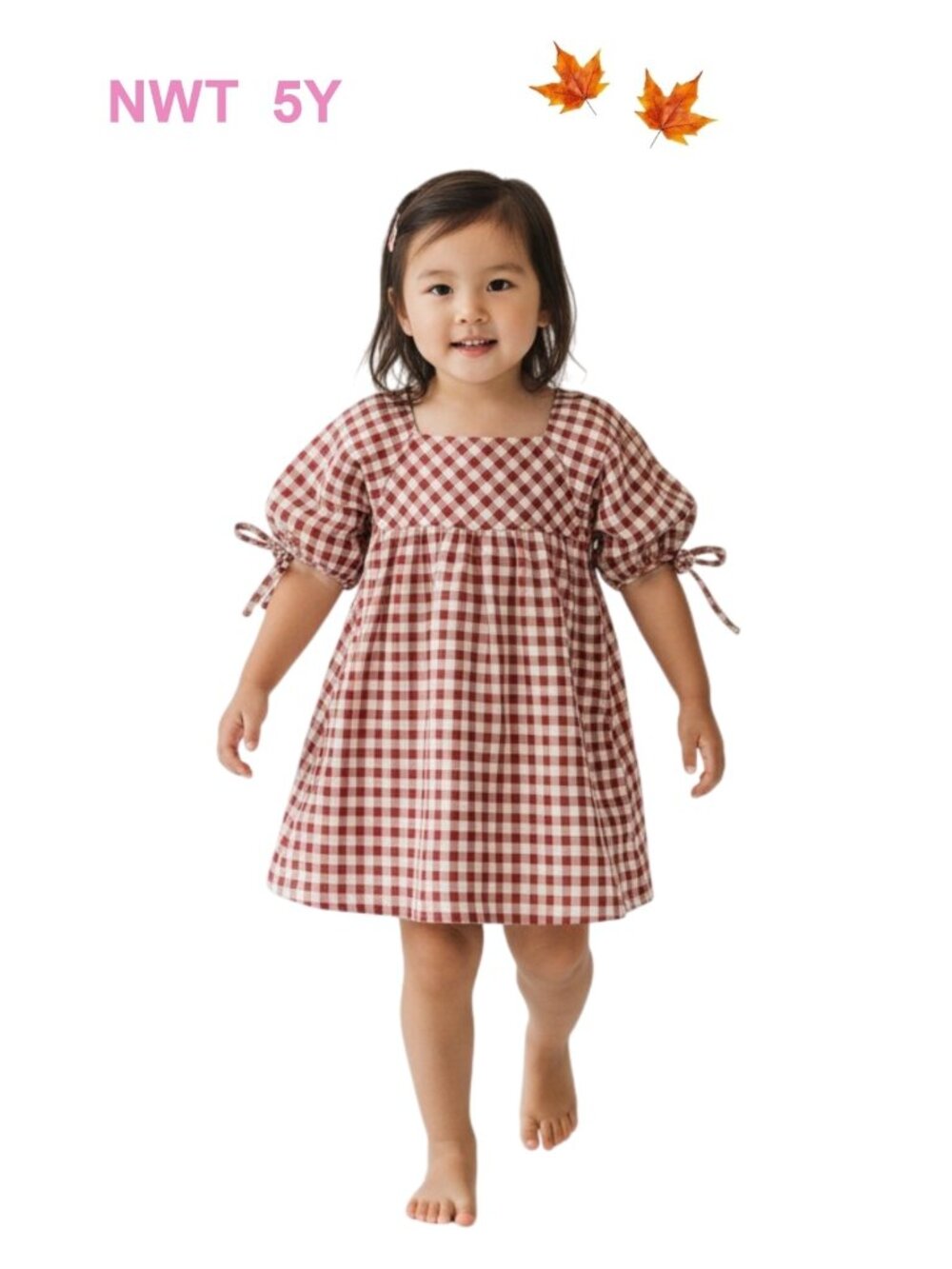 Vignette Red Checks Cotton Dress size 5Y Casual School Party Dress